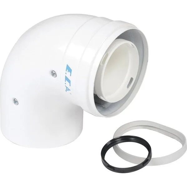 ECA Yoğuşmalı 90° Dirsek Ø60/100 mm