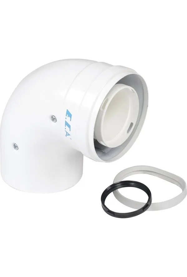 ECA Yoğuşmalı 90° Dirsek Ø60/100 mm
