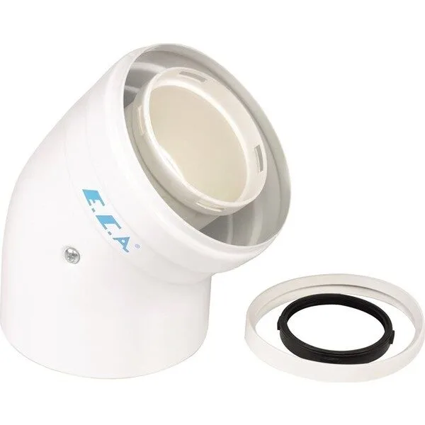 ECA Yoğuşmalı 45° Dirsek Ø60/100 mm