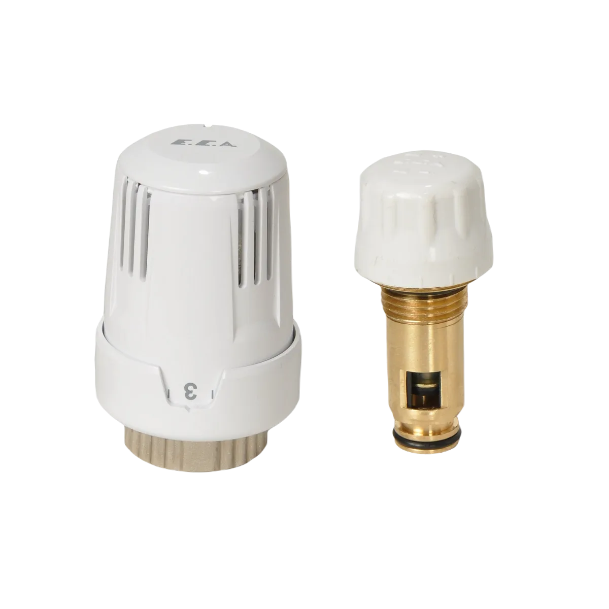 ECA 1/2" TRV3 Köşe Termostatik Radyatör Vanası Kompakt Ventilli